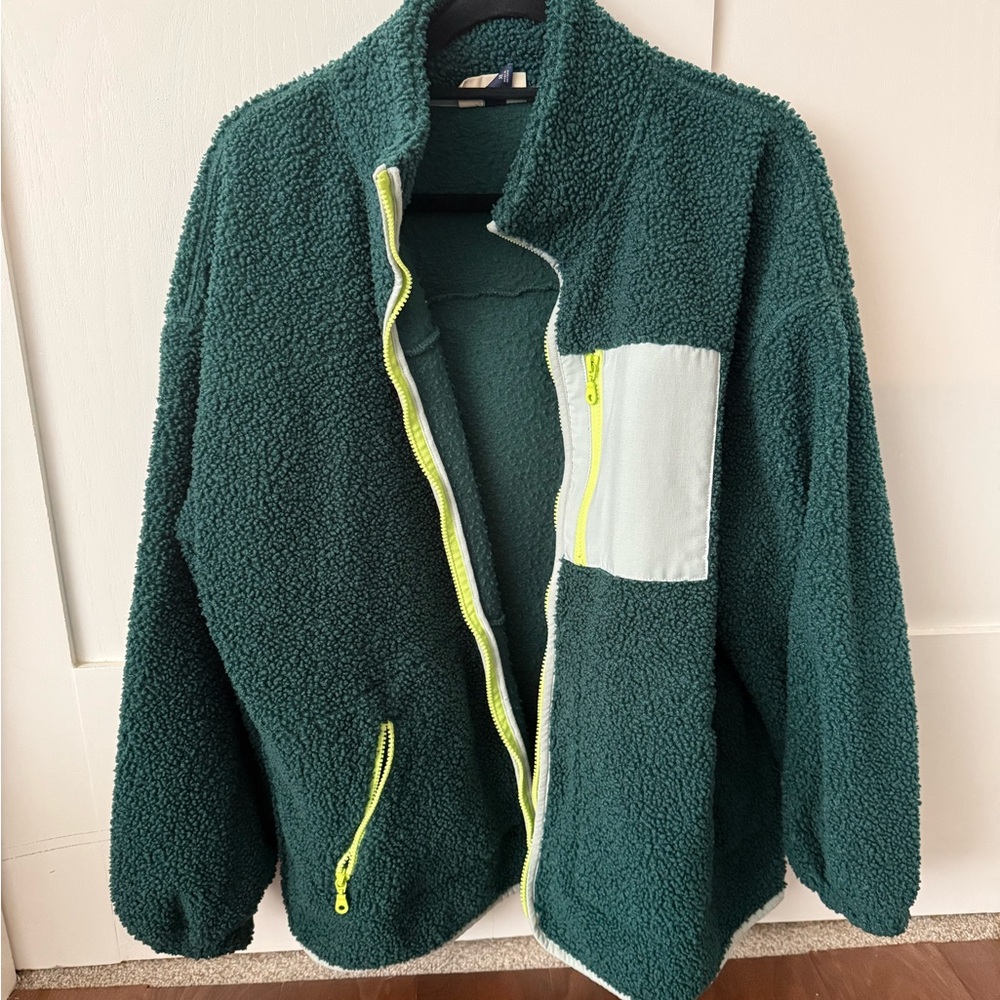 Universal Thread Green Size XL Zip Front Sherpa Jacket